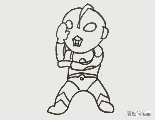 簡單的奧特曼簡筆畫