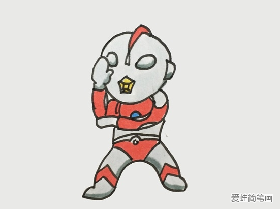 簡單的奧特曼簡筆畫