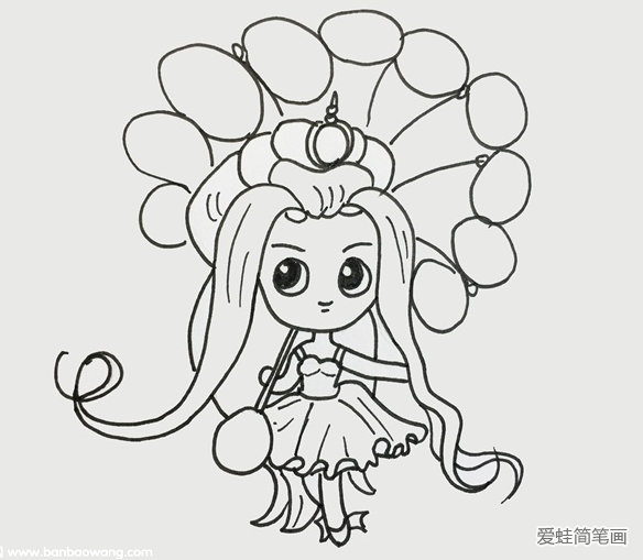 葉羅麗仙子茉莉簡筆畫