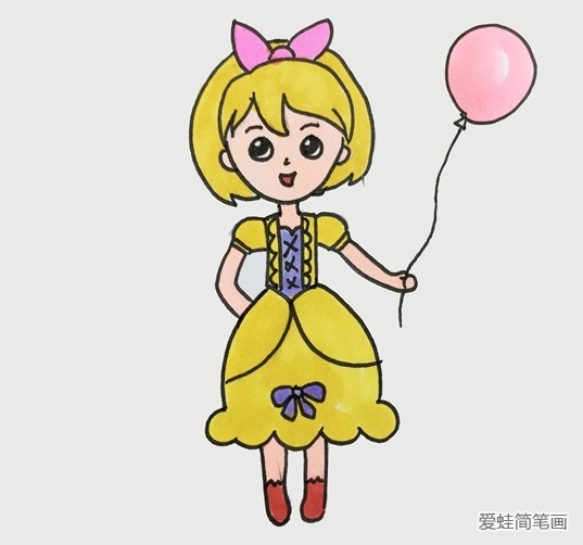 漂亮的漫畫少女簡筆畫