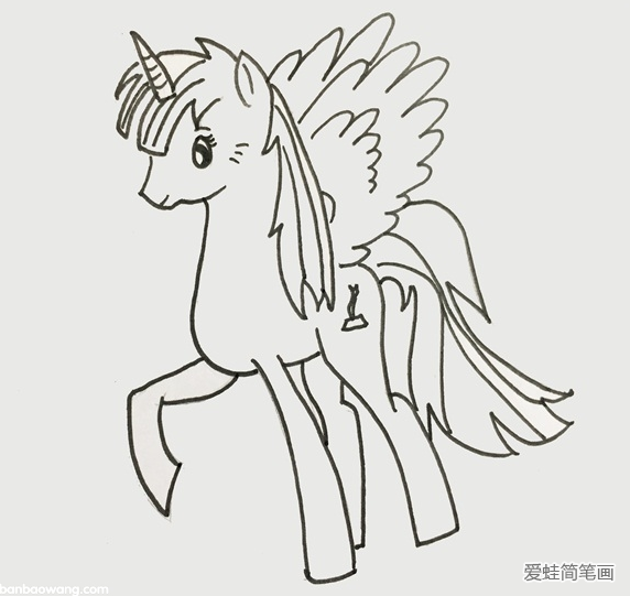 宇宙公主的馬怎么畫