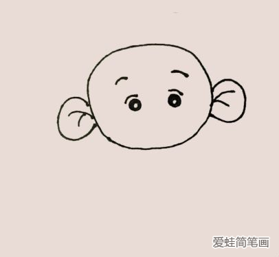 大耳朵圖圖簡筆畫步驟