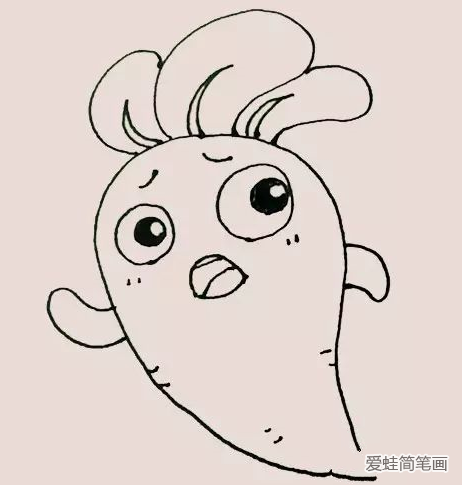 保衛蘿卜簡筆畫步驟