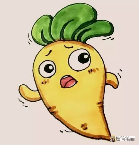 保衛蘿卜簡筆畫步驟