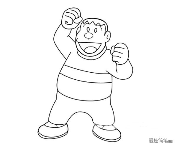 胖虎簡筆畫 怎么畫胖虎簡筆畫