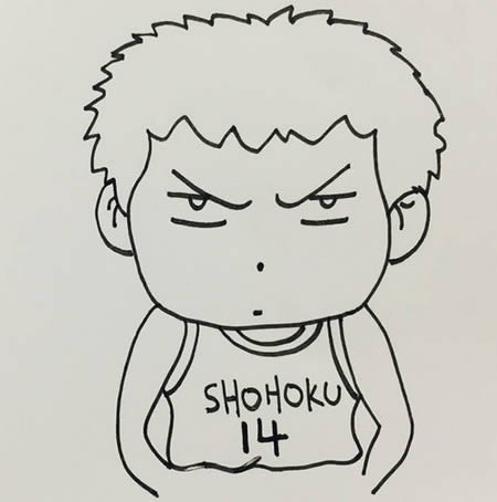 q版三井壽簡筆畫