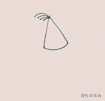 拿著氣球的小豬佩奇簡筆畫