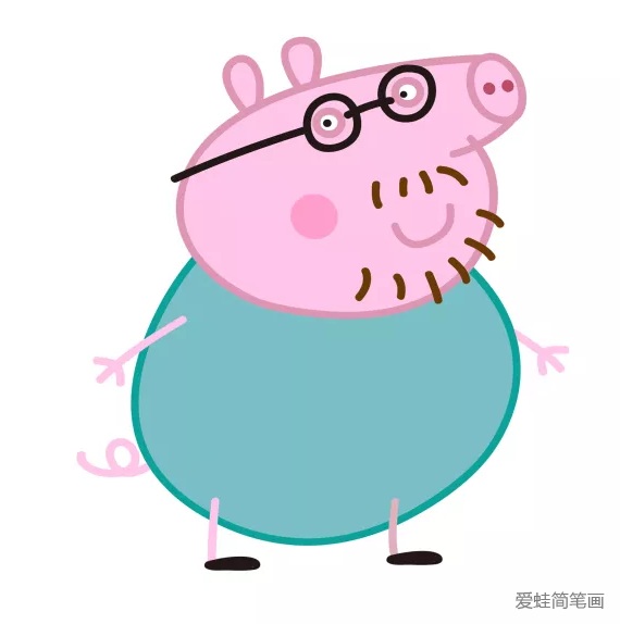 小豬佩奇豬爸爸簡筆畫教程 小豬佩奇豬爸爸簡筆畫教程