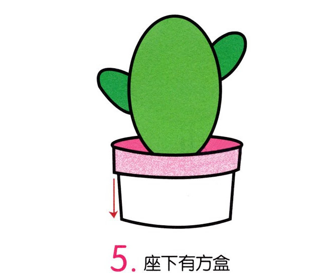 滿身是刺的仙人掌簡筆畫