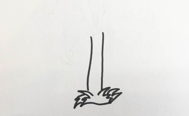 香蕉樹簡筆畫簡單畫法