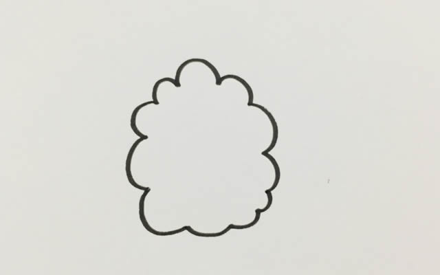 漂亮的大樹簡筆畫步