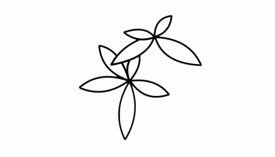 發(fā)財樹盆栽簡筆畫