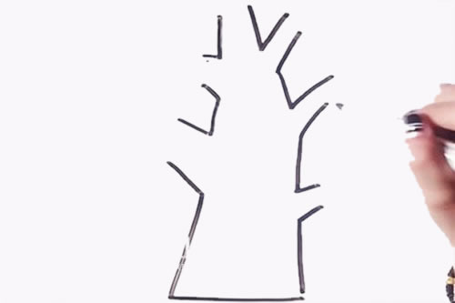 大樹簡筆畫畫法
