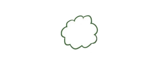 漂亮的果樹簡筆畫