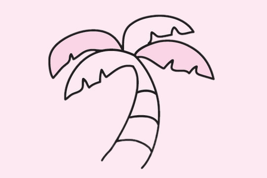 非常簡(jiǎn)單的椰樹簡(jiǎn)筆畫