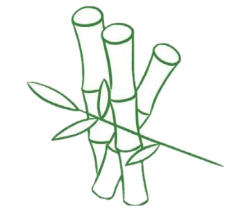 好看的竹子兒童簡筆畫