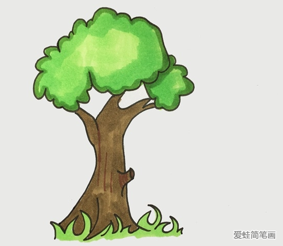 大樹怎么畫簡單又好看