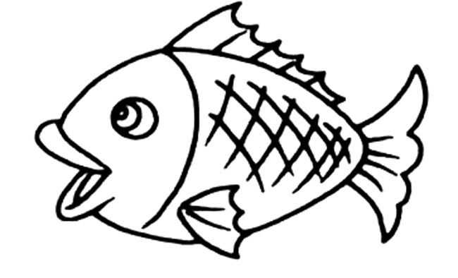 關于鯉魚的兒童簡筆畫