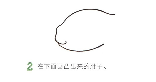 吐泡泡的金魚簡筆畫
