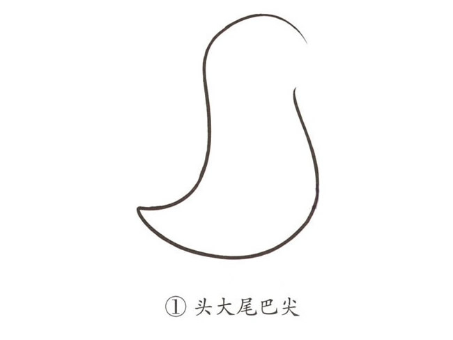三步畫一只彩色的企鵝
