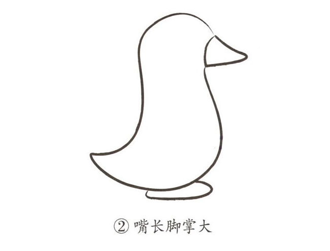 三步畫一只彩色的企鵝