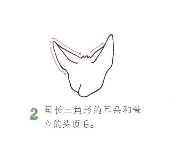 帶顏色的狐貍簡筆畫