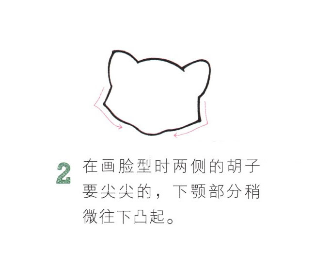 可愛的彩色小浣熊簡筆畫