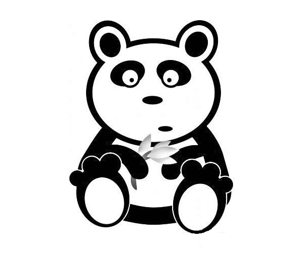 4款卡通的熊貓簡(jiǎn)筆畫