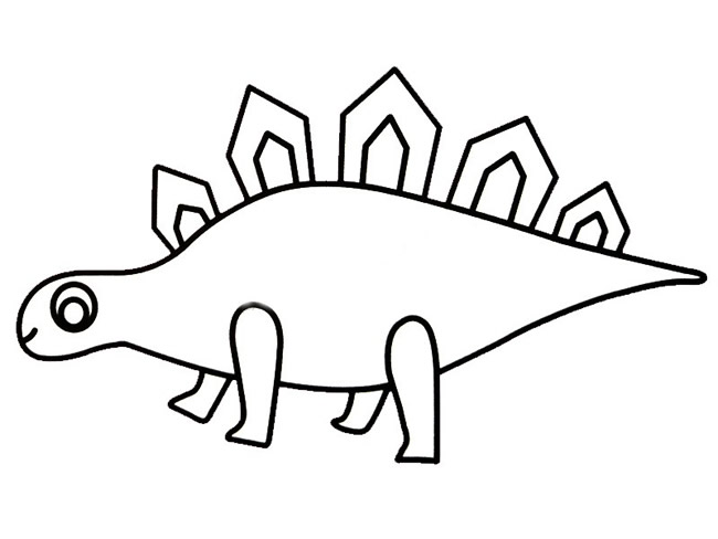 劍龍簡(jiǎn)筆畫帶顏色