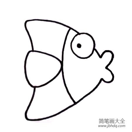小丑魚怎么畫 涂色的小丑魚簡筆畫教程