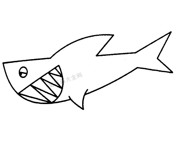 13款關于鯊魚的簡筆畫大全