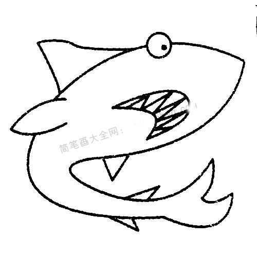 13款關于鯊魚的簡筆畫大全