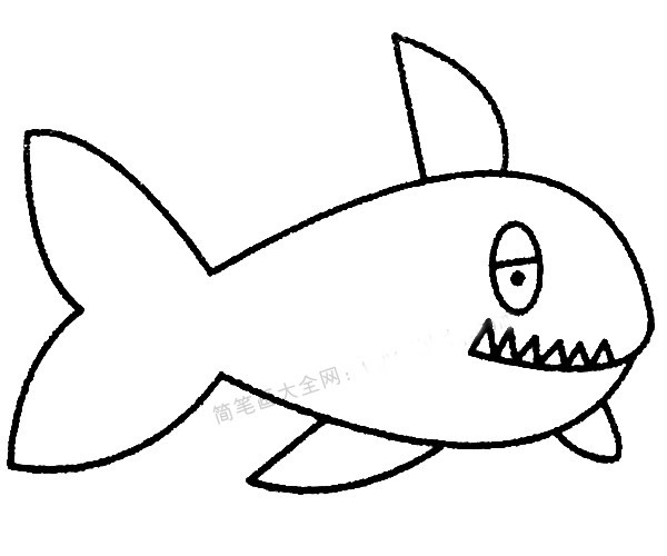 13款關于鯊魚的簡筆畫大全