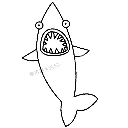 13款關于鯊魚的簡筆畫大全