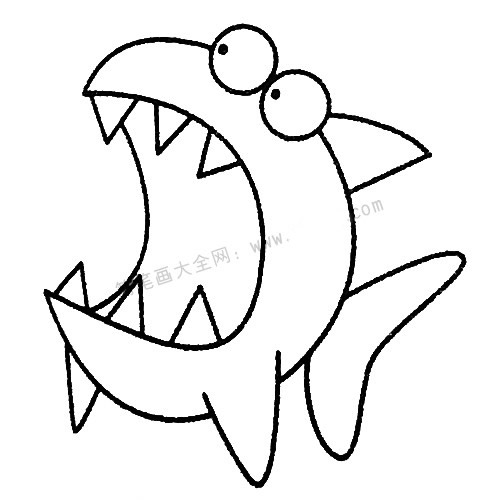 13款關于鯊魚的簡筆畫大全