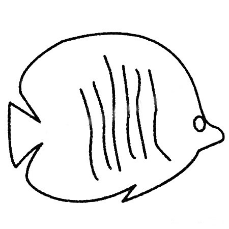 三步畫出一條熱帶魚