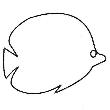 三步畫出一條熱帶魚