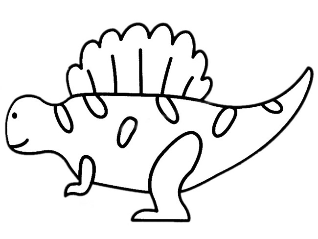 魚獵龍簡筆畫帶顏色