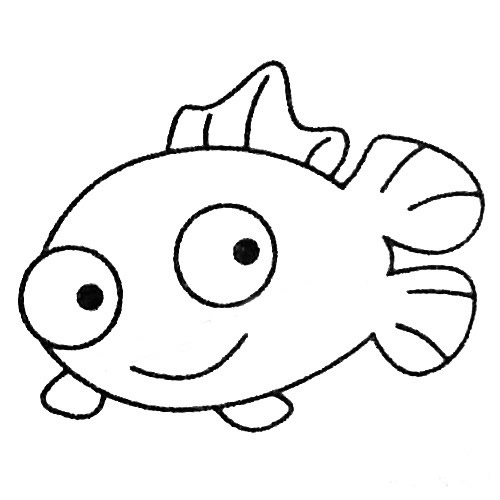 簡單的小丑魚怎么畫