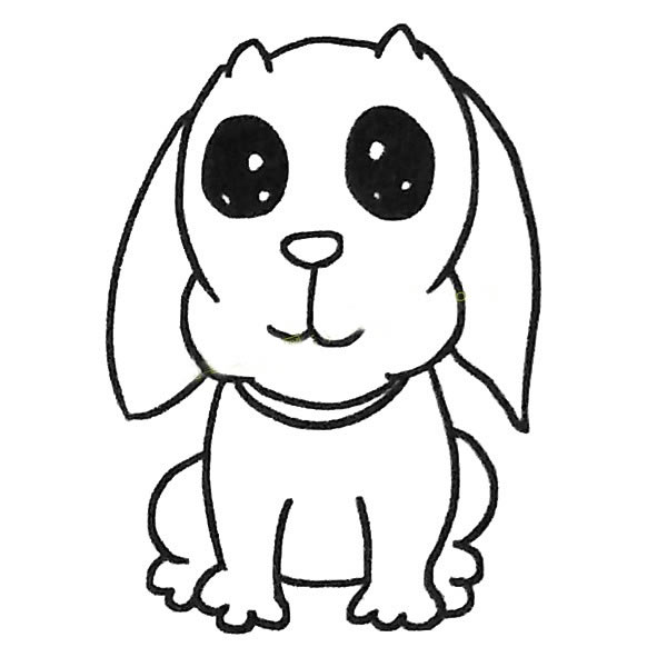 一組關(guān)于哈巴狗的簡筆畫大全