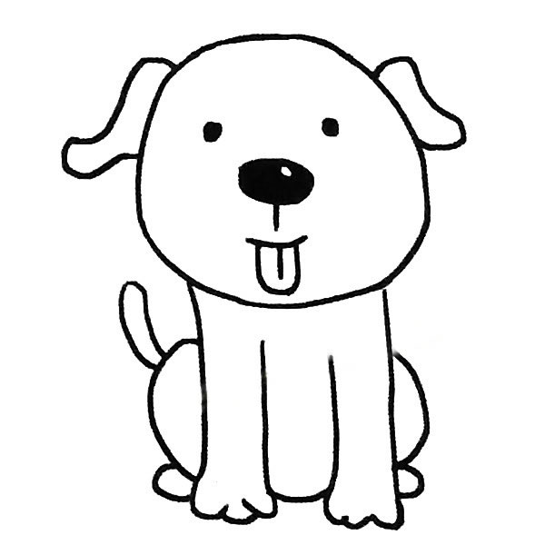 一組關(guān)于哈巴狗的簡筆畫大全
