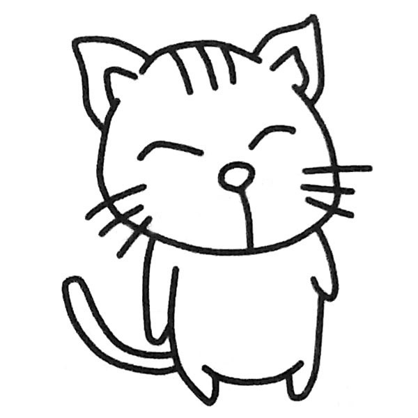 10款小貓咪簡筆畫大全