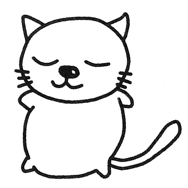 10款小貓咪簡筆畫大全