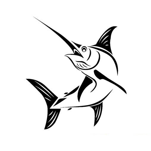 關于馬林魚的簡筆畫