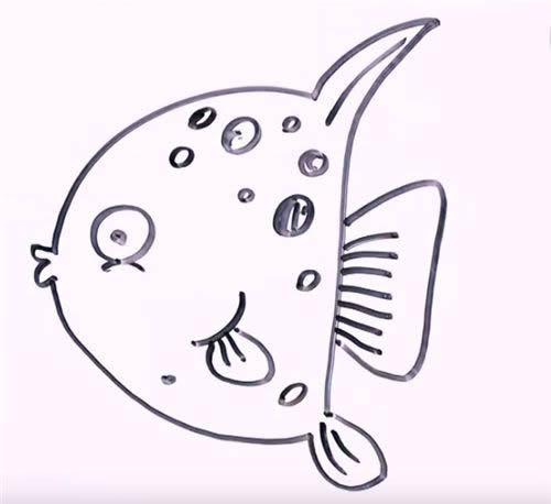 手把手教你畫簡單的熱帶魚