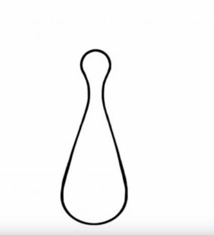 帶顏色的孔雀開屏簡筆畫教程