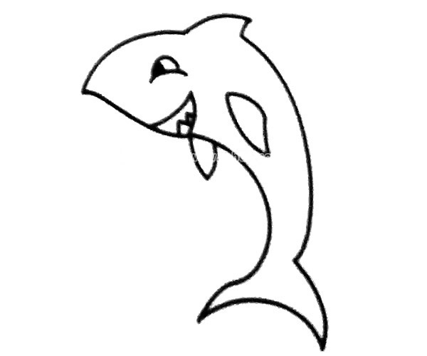 6款卡通鯊魚簡筆畫大全