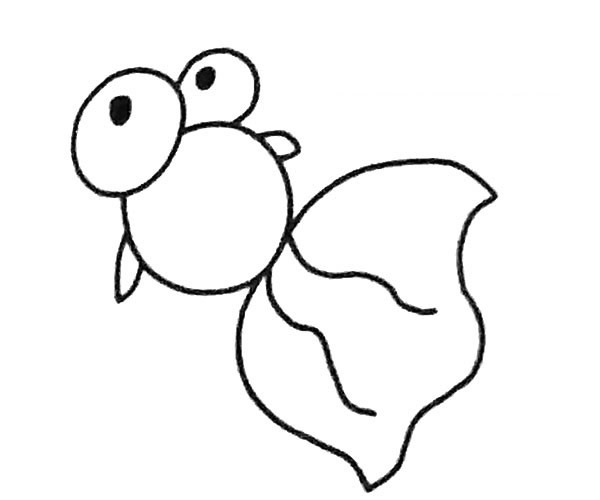 6款卡通金魚簡筆畫大全