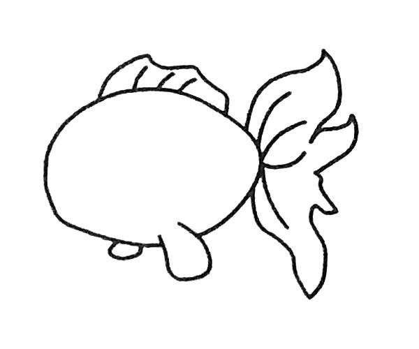 兒童學畫金魚簡筆畫步驟