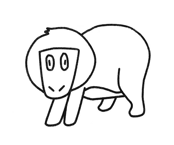 狒狒怎么畫最簡單